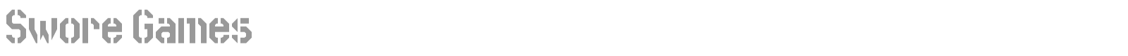 Swore Games font preview